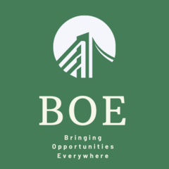 green square with BOE logo in white